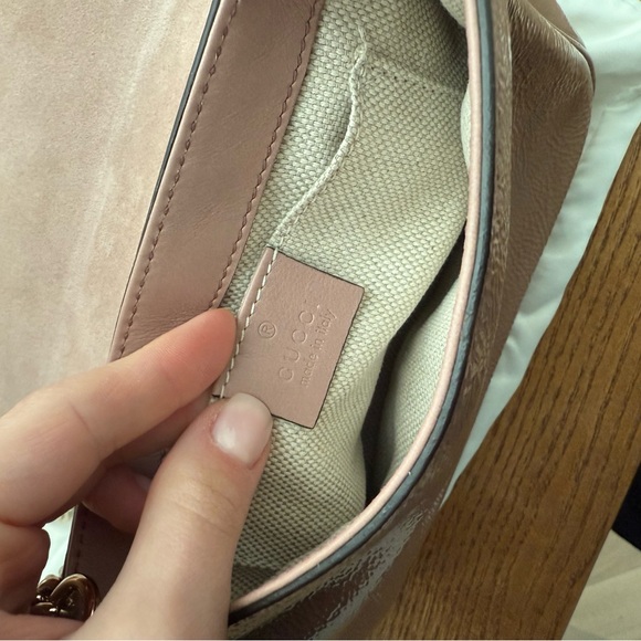 RARE Gucci Tan Leather Chain Bag - Picture 2 of 3